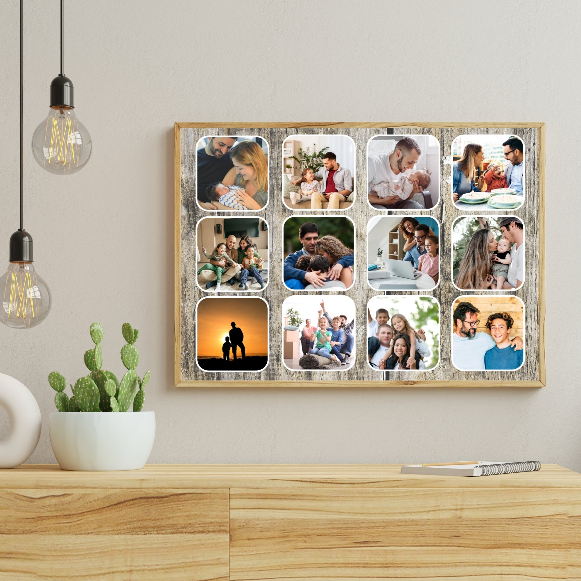 Rustic Father Collage