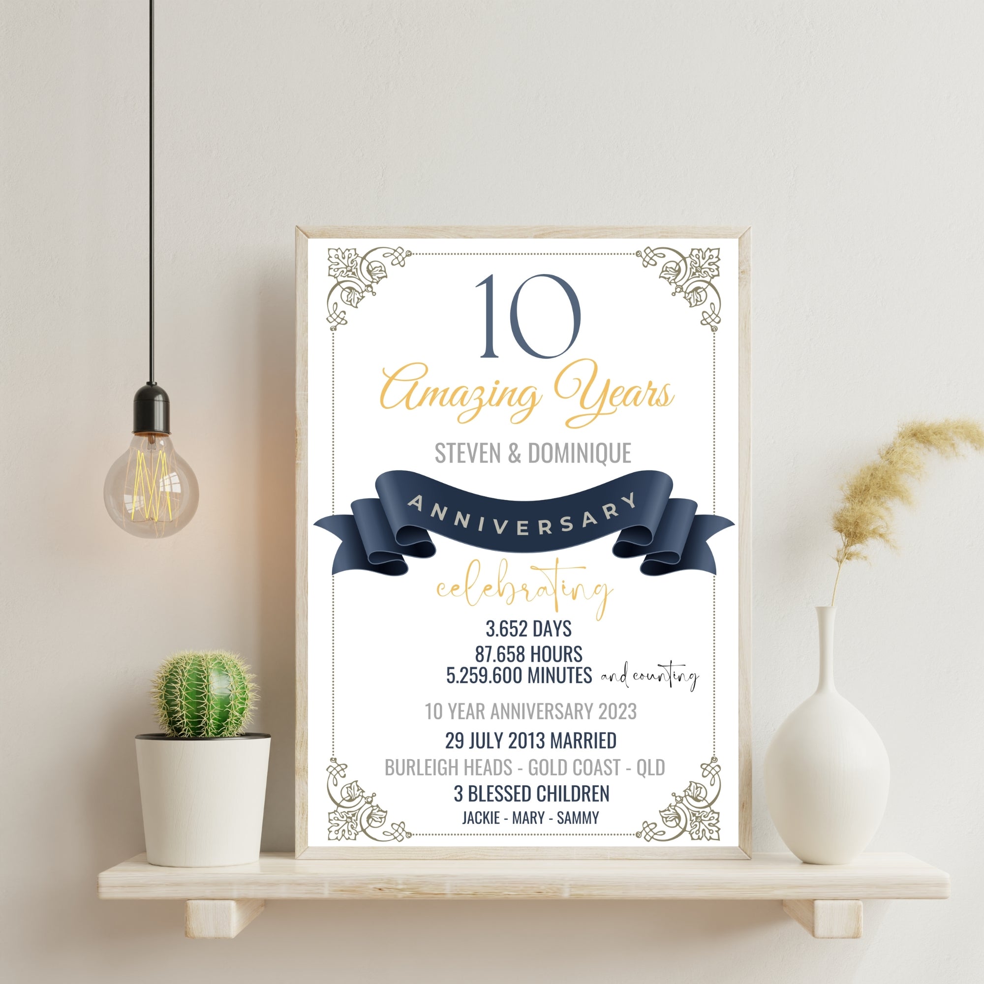 10 Year Wedding Anniversary