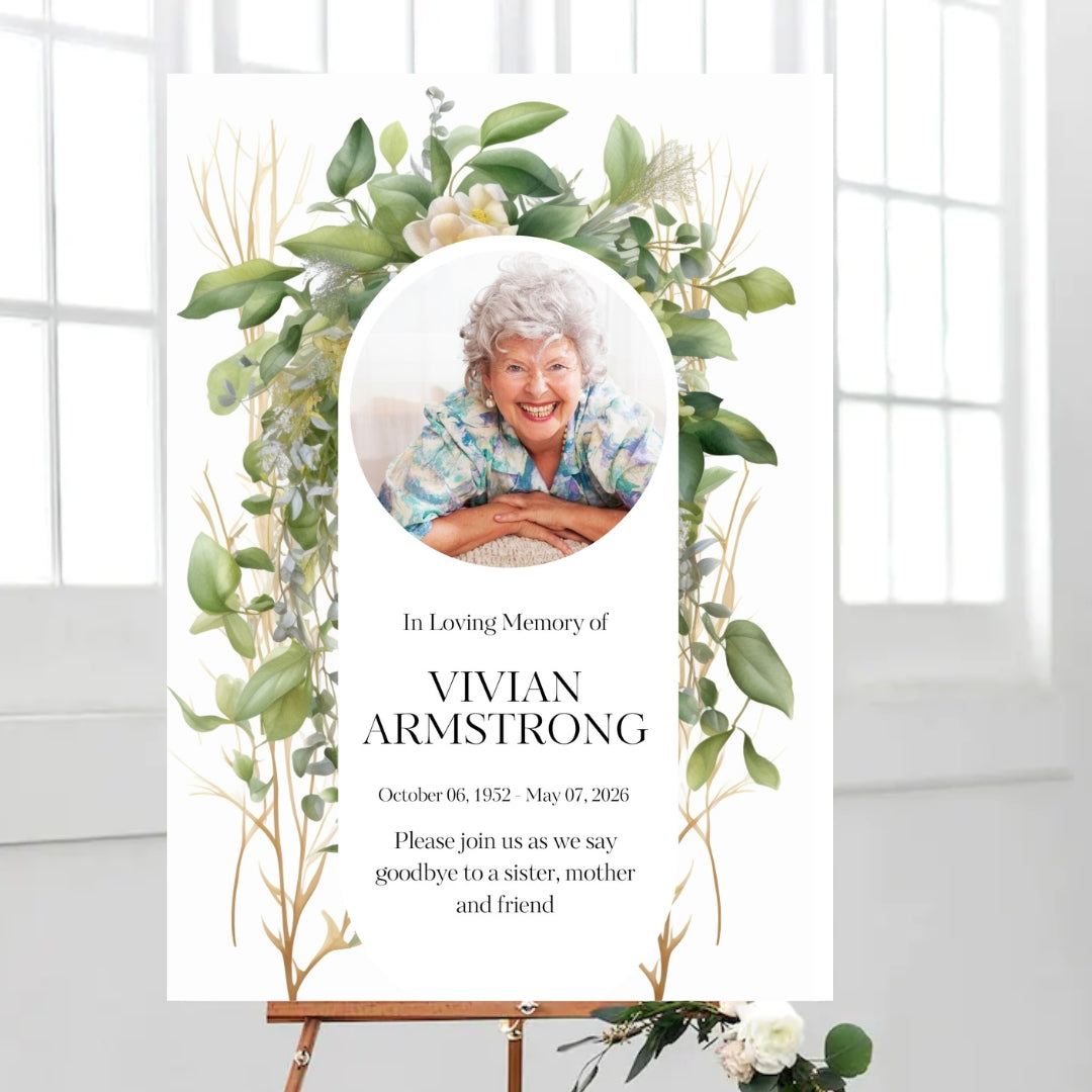 Funeral Welcome Sign 13