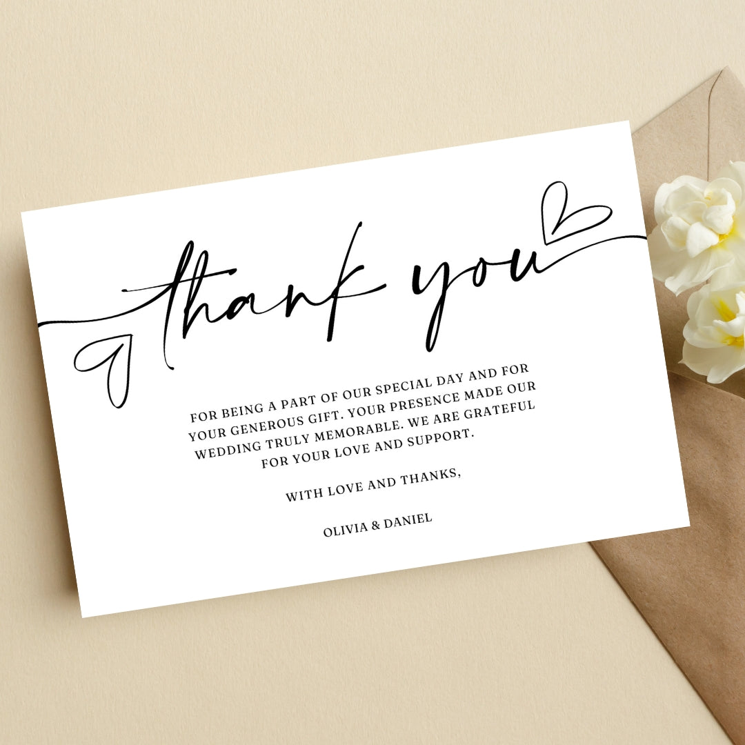 Wedding Thank You Card 2