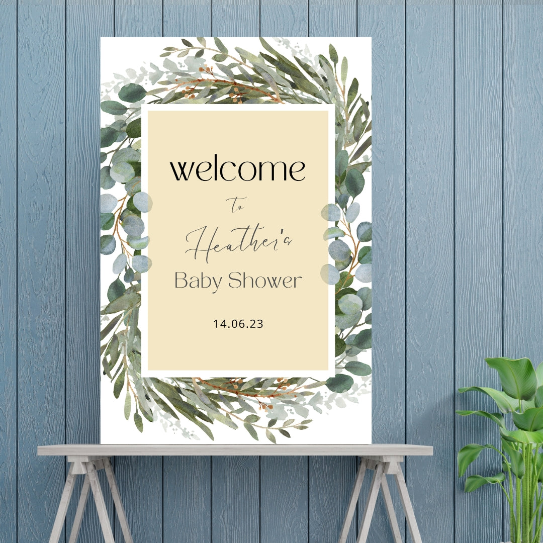 Baby Shower Welcome sign 1