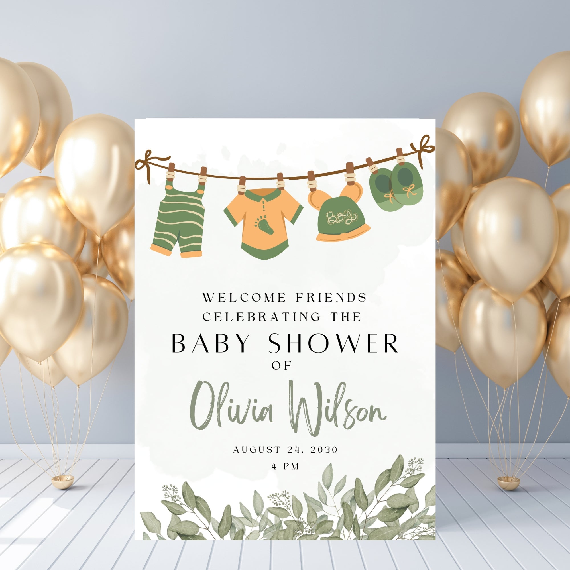 Baby Shower Welcome sign 10