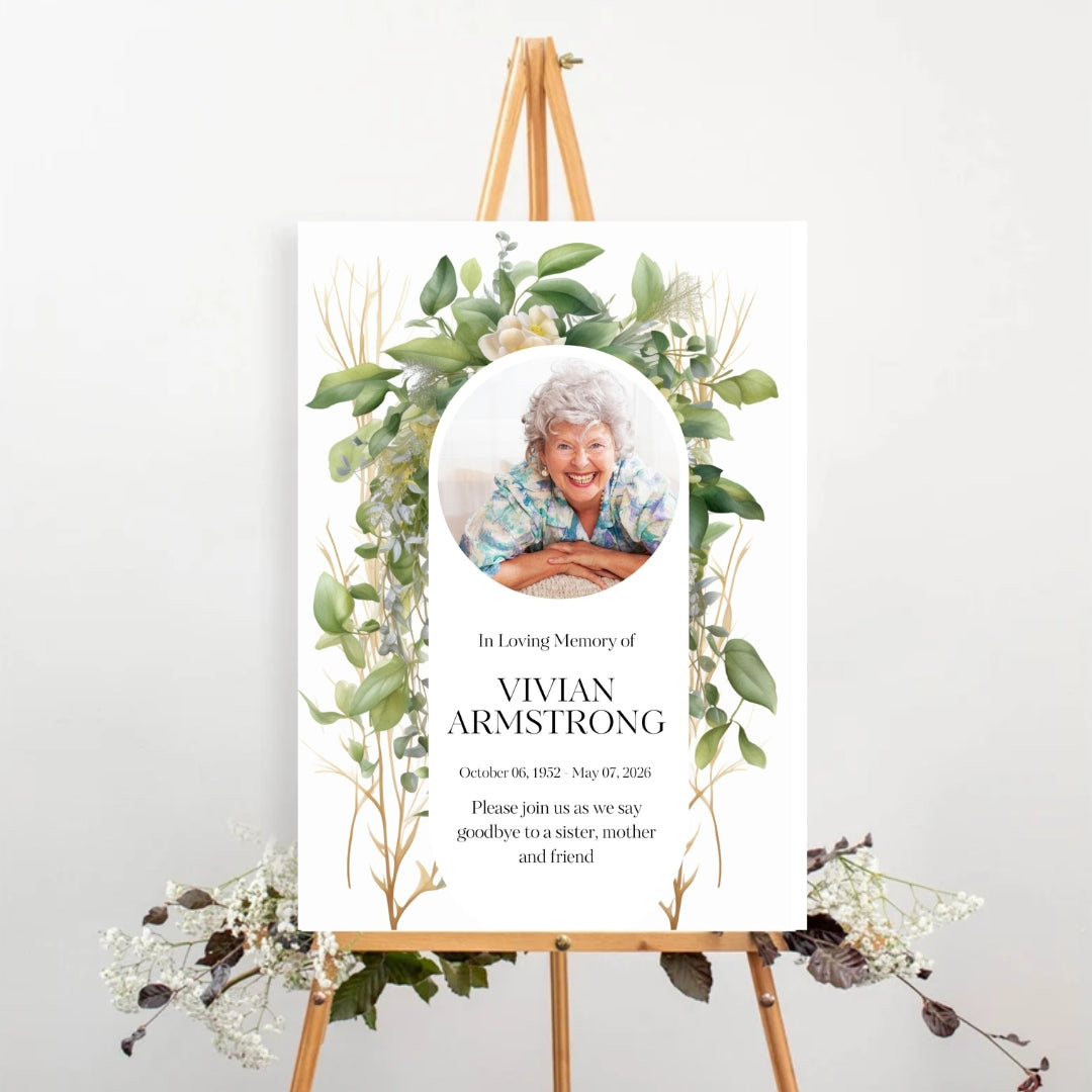 Funeral Welcome Sign 13