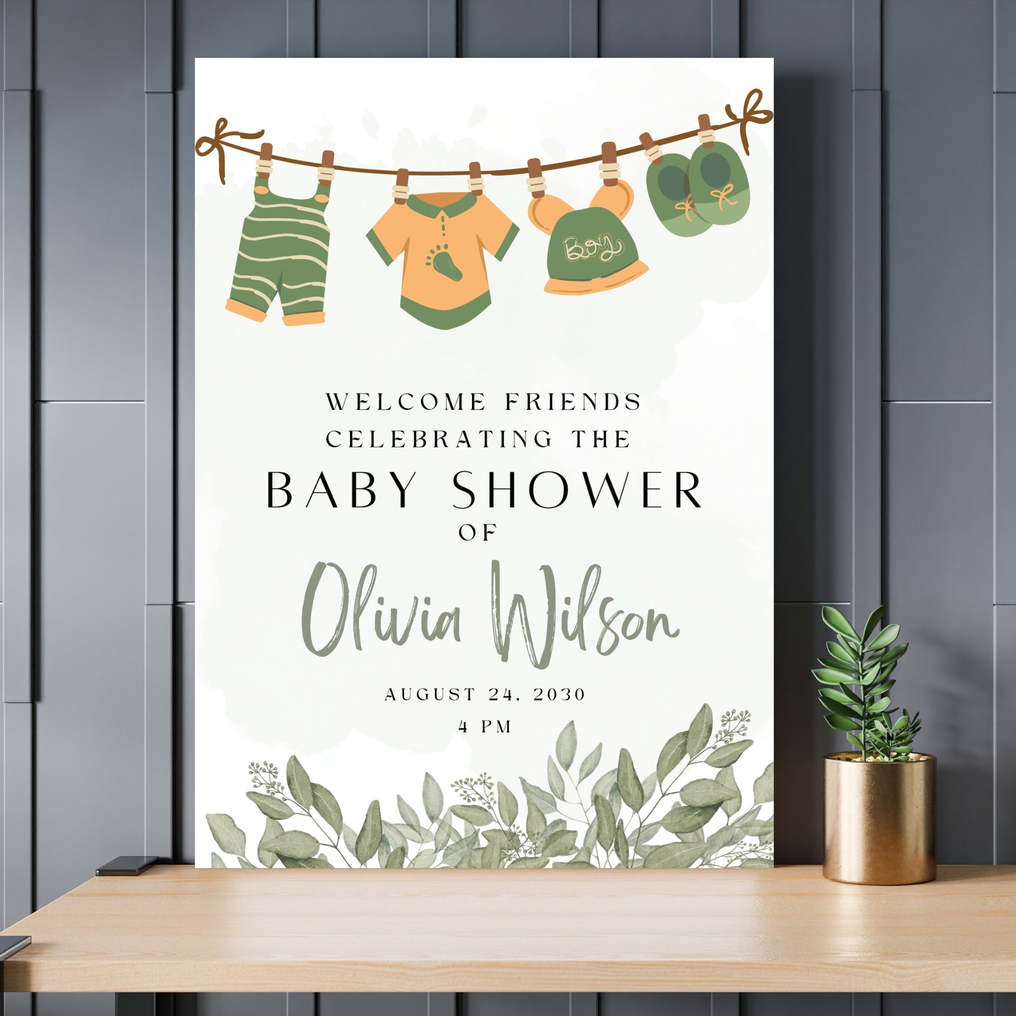 Baby Shower Welcome sign 10