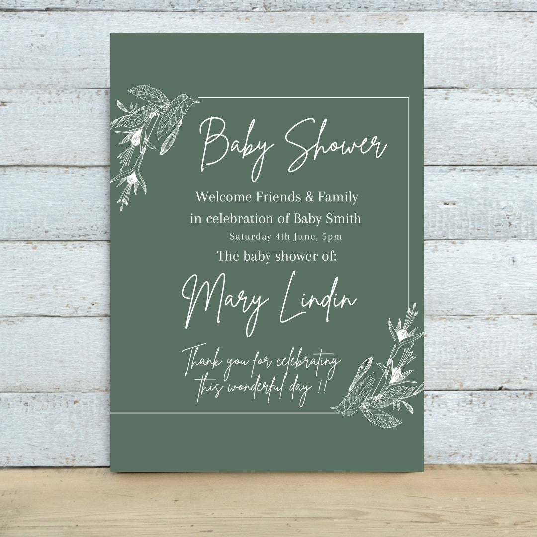 Baby Shower Welcome sign 15
