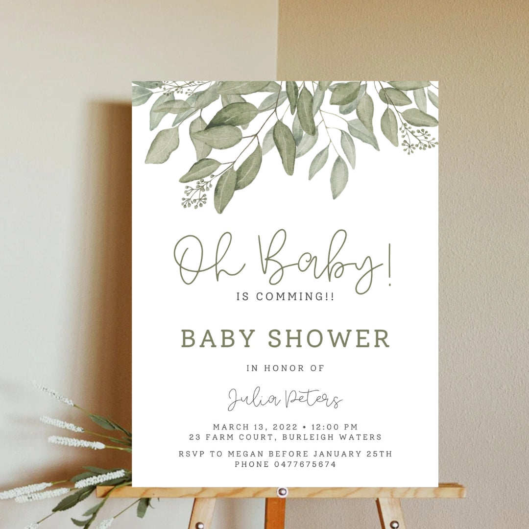 Baby Shower Welcome sign 5