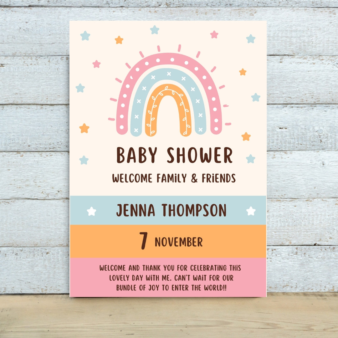 Baby Shower Welcome sign 17