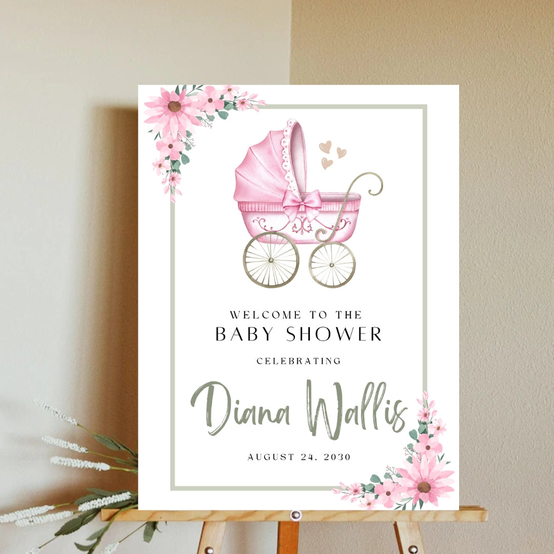 Baby Shower Welcome sign 6