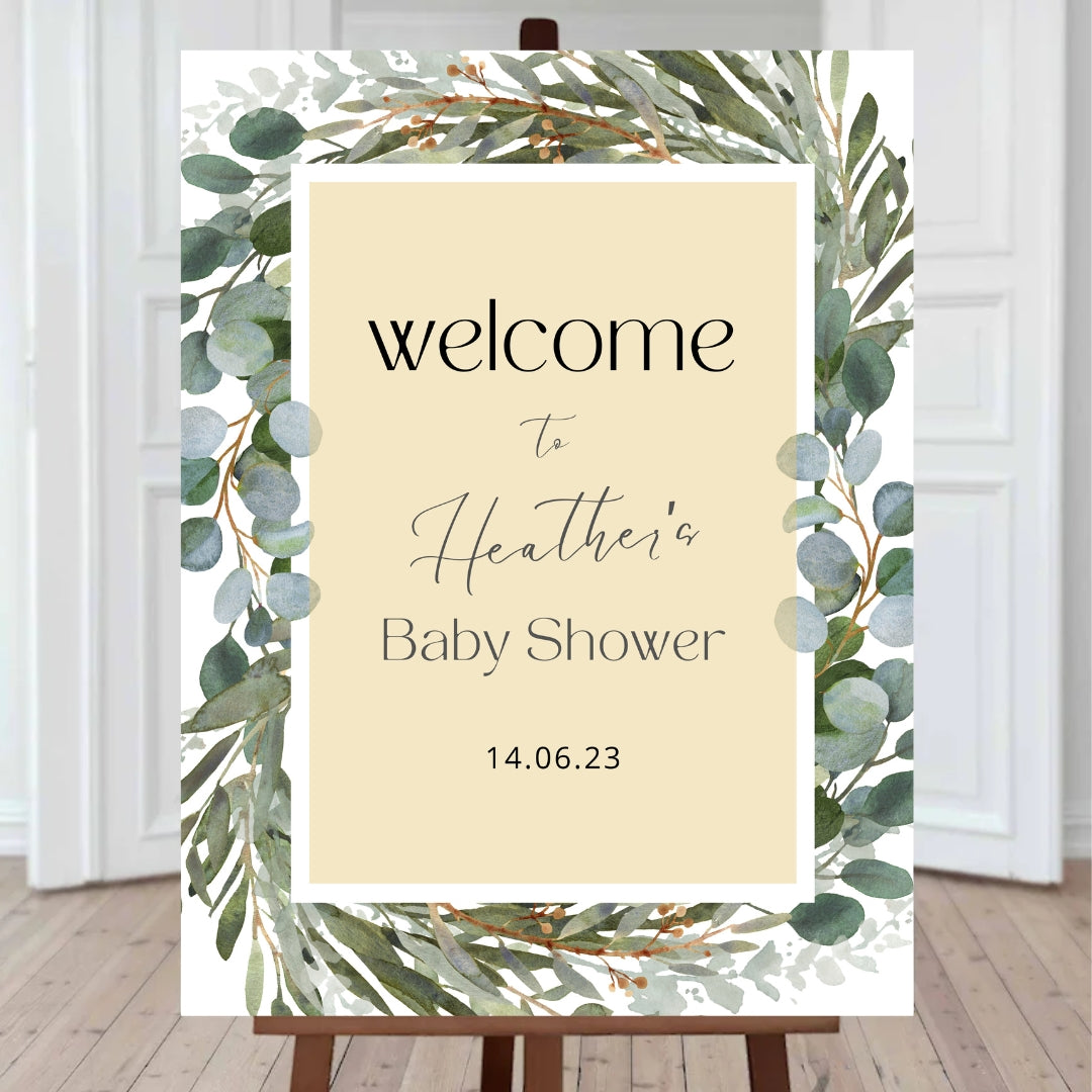 Baby Shower Welcome sign 1