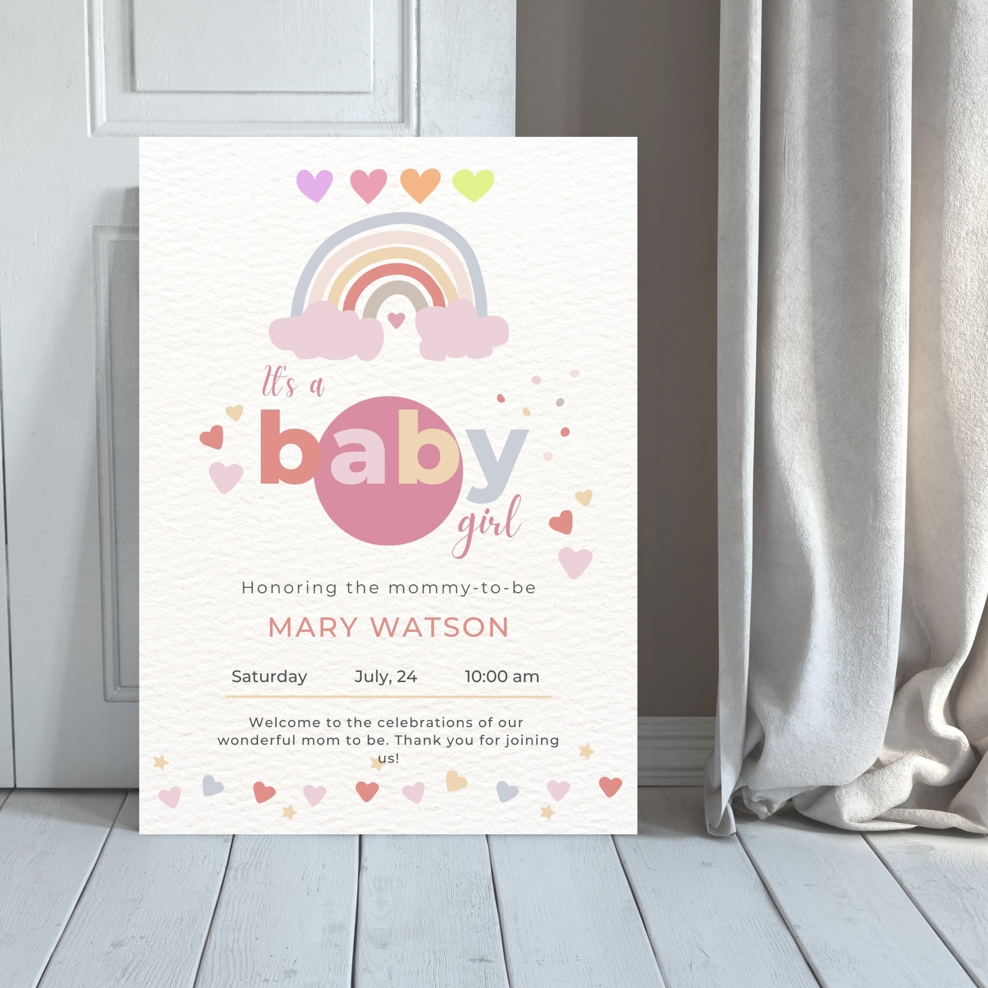 Baby Shower Welcome sign 12