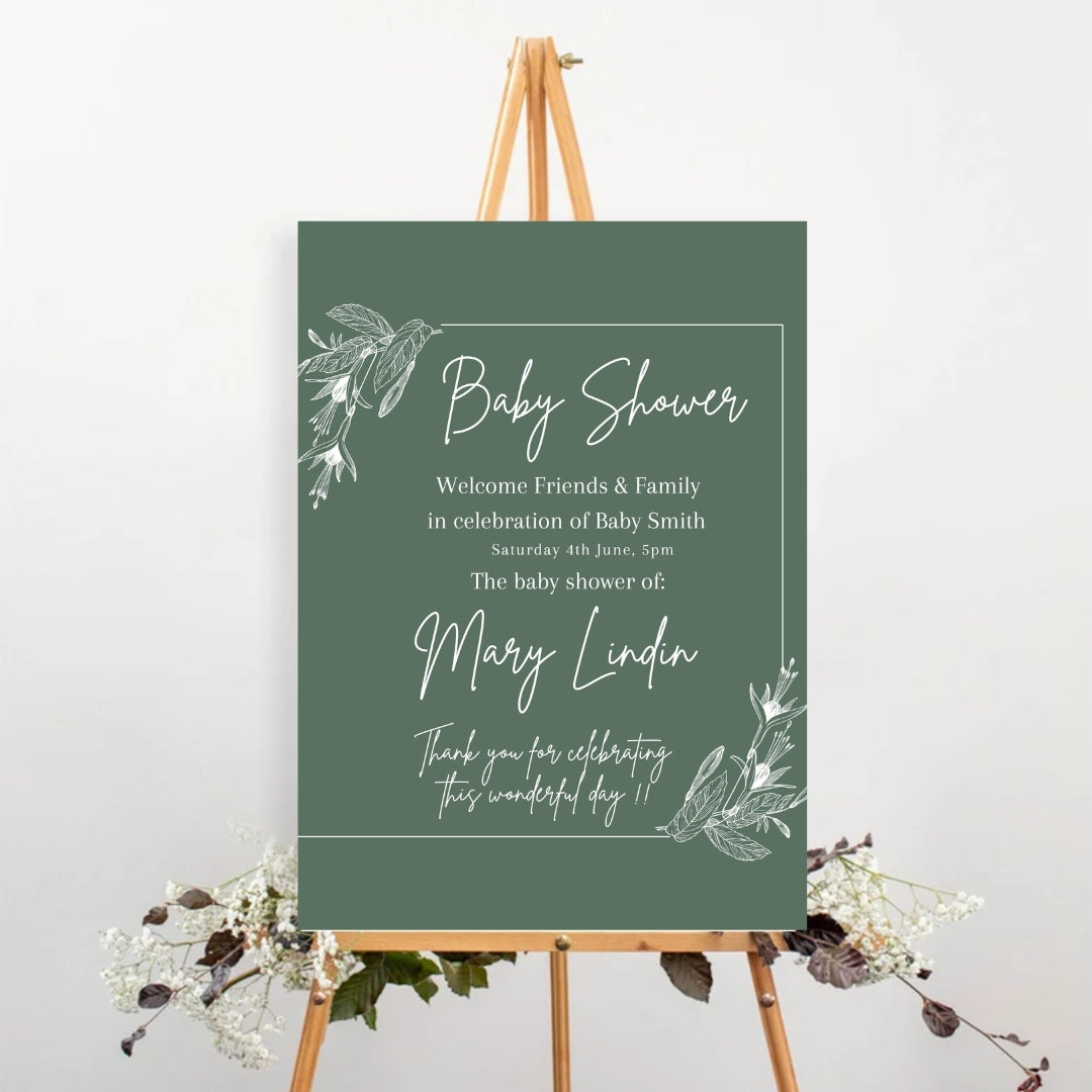 Baby Shower Welcome sign 15