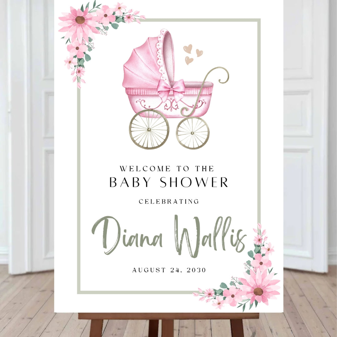 Baby Shower Welcome sign 6