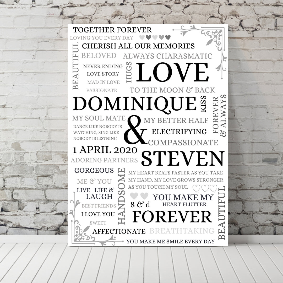 Couples Word Art