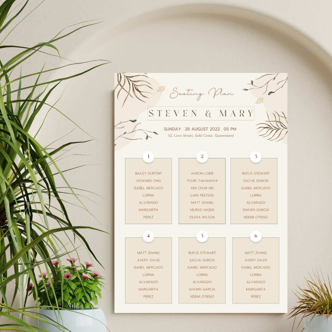 Seating Plan 5
