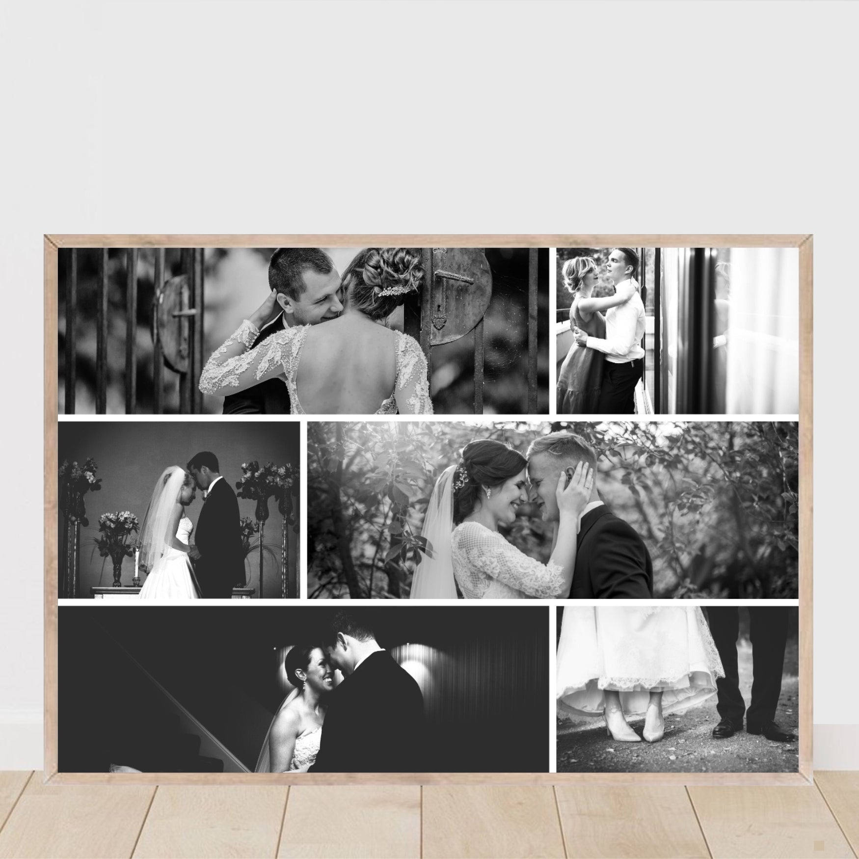 black white collage