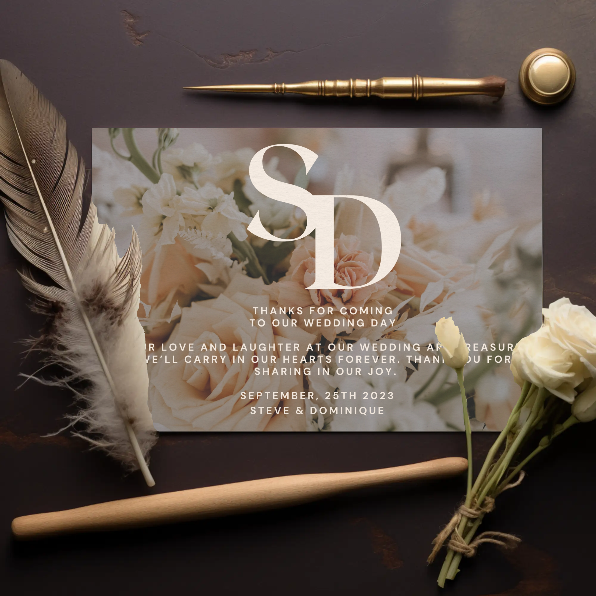 Wedding Thank You Card 12