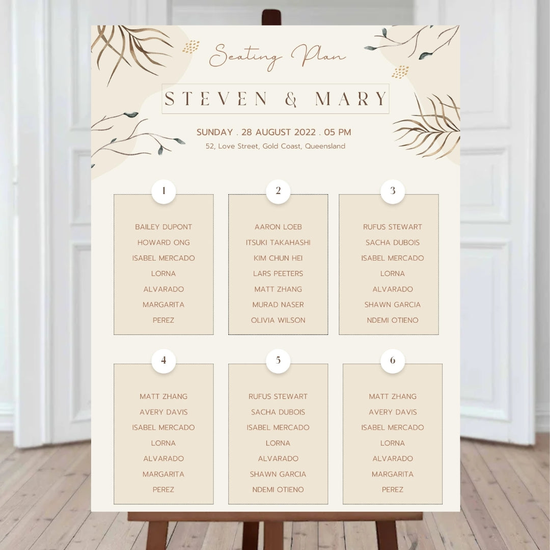 Seating Plan 5