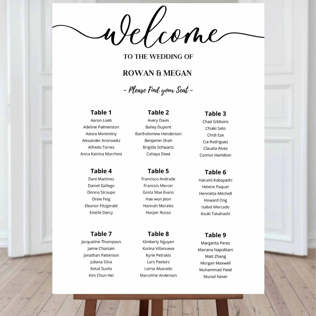Seating Plan 8